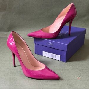 Stuart Weitzman Naughty Orchid Quasar Fuchsia Pink Heels 12W
